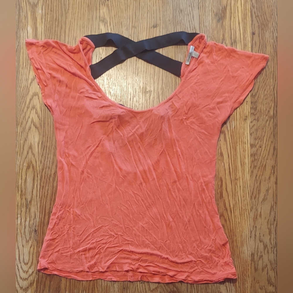 Charlotte Russe Strapped back Tee